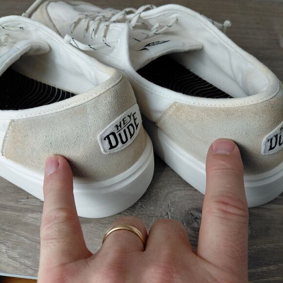 Hey Dude Shoes Mens 11 Cody M Essentials White Slip On Casual Loafers Sneakers main image 10